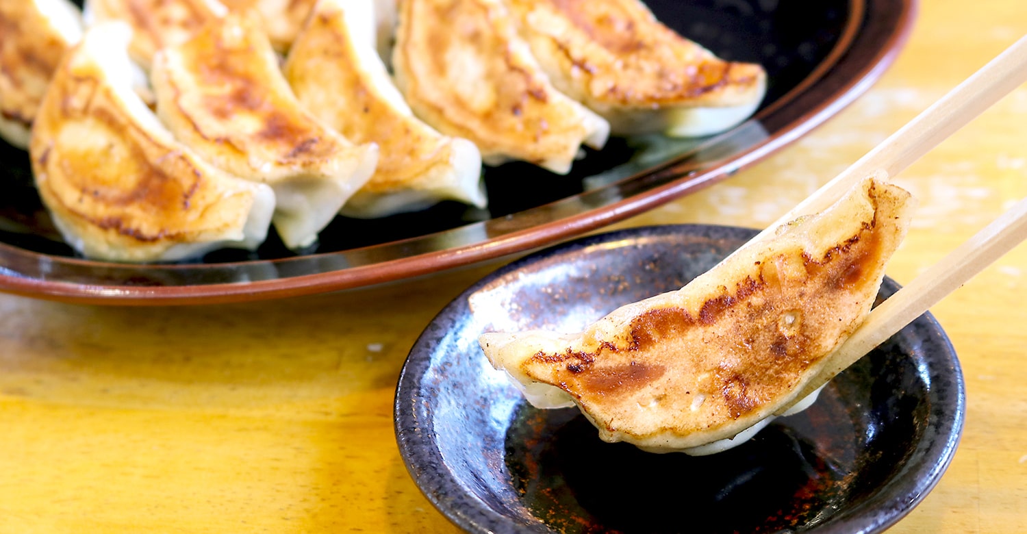 人気のエリアで、ラーメン＆餃子をパクッ！